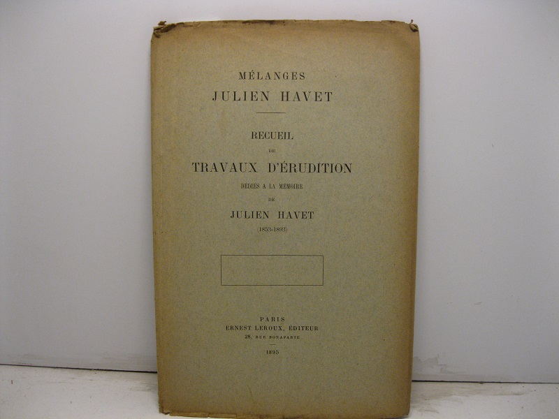 La tachygraphie Ligurienne au XI siecle. Mélanges Julien Havet. Recueil de travaux d'erudition dedies a la memoire de Julien Havet (1853-1893)